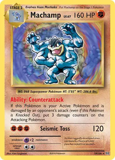 Machamp 59/108 - Holofoil - Near Mint – Evolutions – Single Pokémon Card 1 Machamp 59/108 - Holofoil - Near Mint – Evolutions – Single Pokémon Card