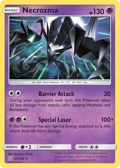 Necrozma 101/236 - Holofoil - Near Mint – Unified Minds – Single Pokémon Card 1 Necrozma 101/236 - Holofoil - Near Mint – Unified Minds – Single Pokémon Card
