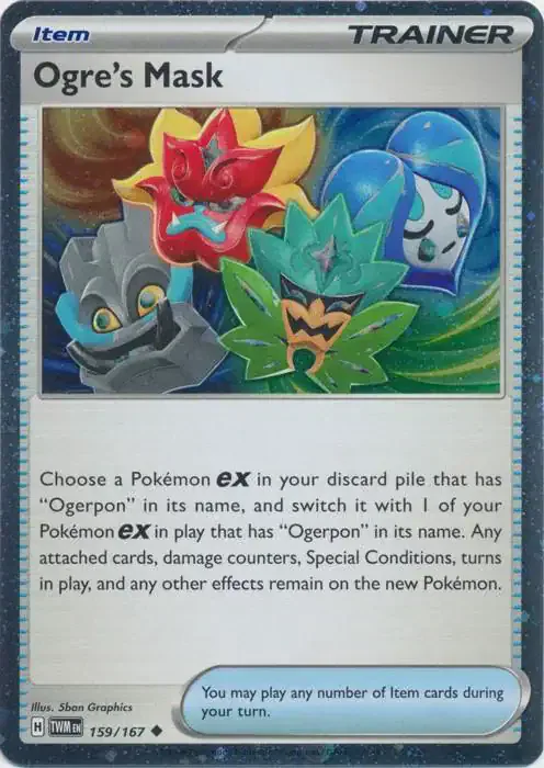 Ogre's Mask 159/167 - Holofoil - Near Mint – Miscellaneous Cards & Products – Single Pokémon Card 1 Ogre's Mask 159/167 - Holofoil - Near Mint – Miscellaneous Cards & Products – Single Pokémon Card