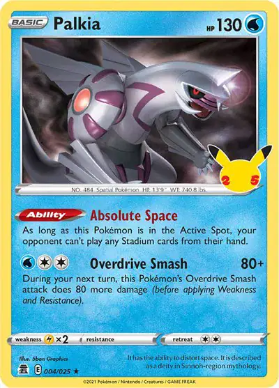 Palkia 004/025 - Holofoil - Near Mint – Celebrations – Single Pokémon Card 1 Palkia 004/025 - Holofoil - Near Mint – Celebrations – Single Pokémon Card
