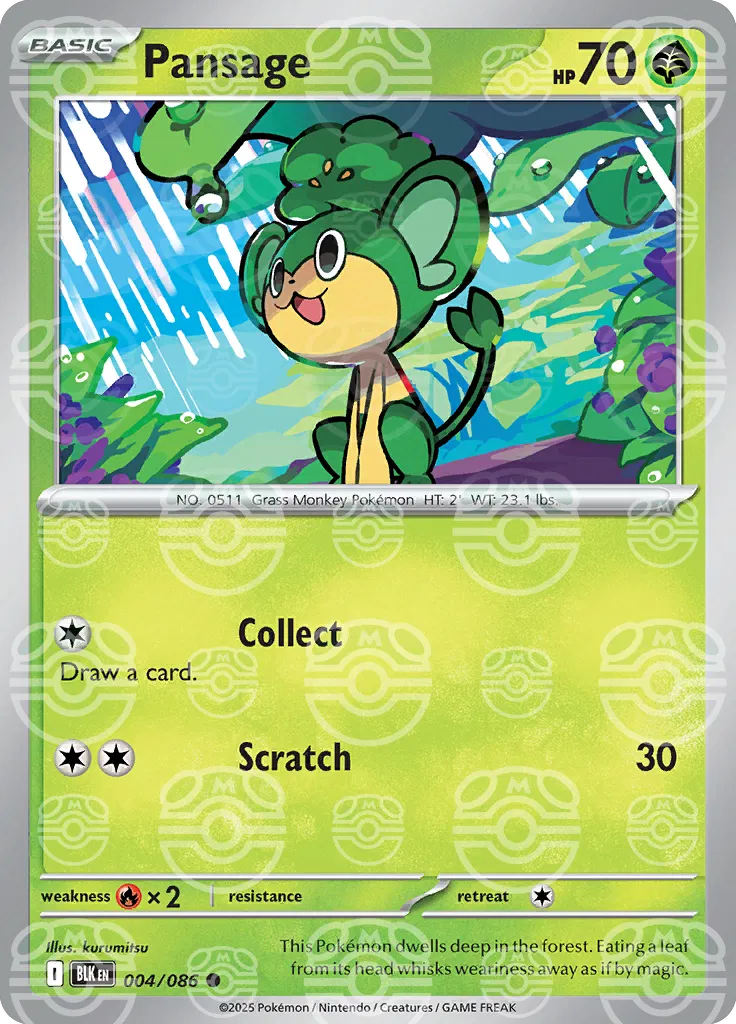 Pansage (Master Ball Pattern)