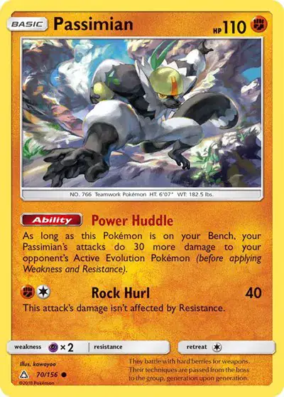 Passimian 70/156 - Reverse Holo - Near Mint – Ultra Prism – Single Pokémon Card 1 Passimian 70/156 - Reverse Holo - Near Mint – Ultra Prism – Single Pokémon Card