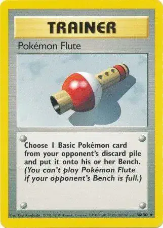 Pokemon Flute 86/101 - Normal - Near Mint – Base Set (Unlimited) – Single Pokémon Card 1 Pokemon Flute 86/101 - Normal - Near Mint – Base Set (Unlimited) – Single Pokémon Card