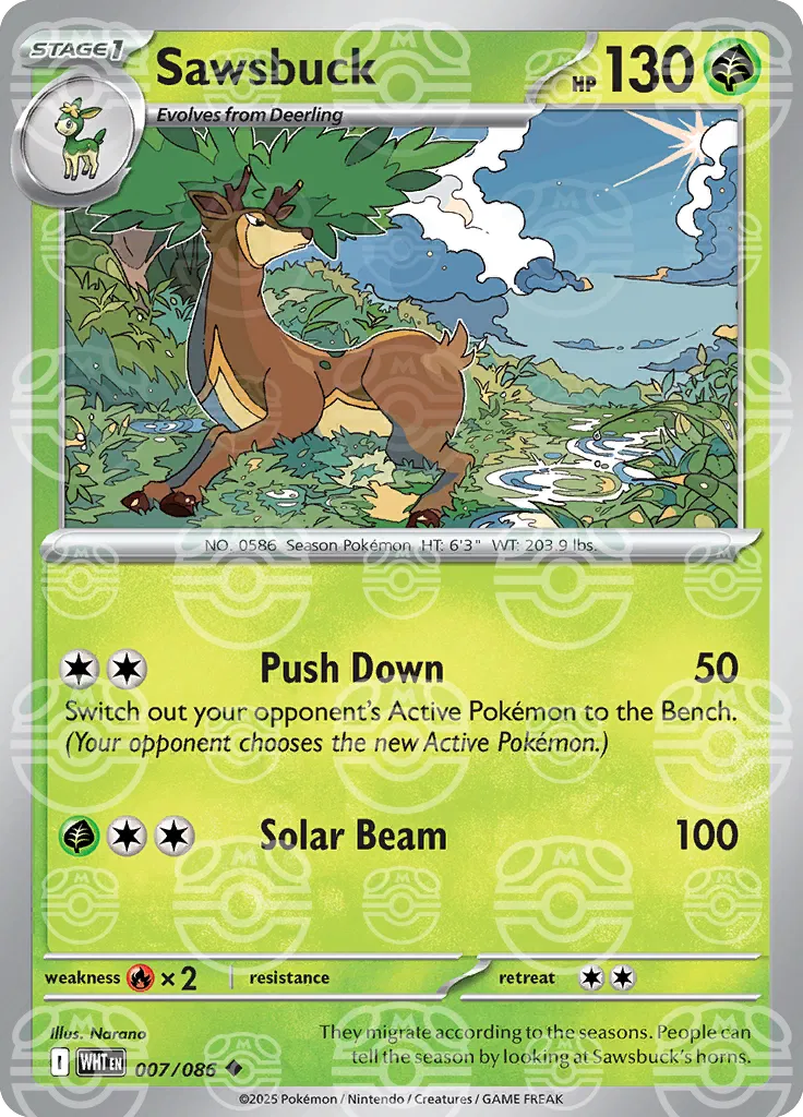 Sawsbuck (Master Ball Pattern)