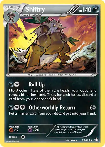 Shiftry 73/122 - Reverse Holo - Near Mint – BREAKpoint – Single Pokémon Card 1 Shiftry 73/122 - Reverse Holo - Near Mint – BREAKpoint – Single Pokémon Card