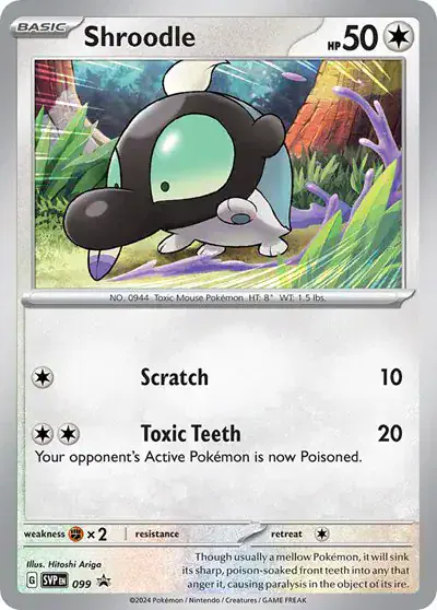 Shroodle 099/314 - Holofoil - Near Mint – Scarlet & Violet Promo – Single Pokémon Card 1 Shroodle 099/314 - Holofoil - Near Mint – Scarlet & Violet Promo – Single Pokémon Card