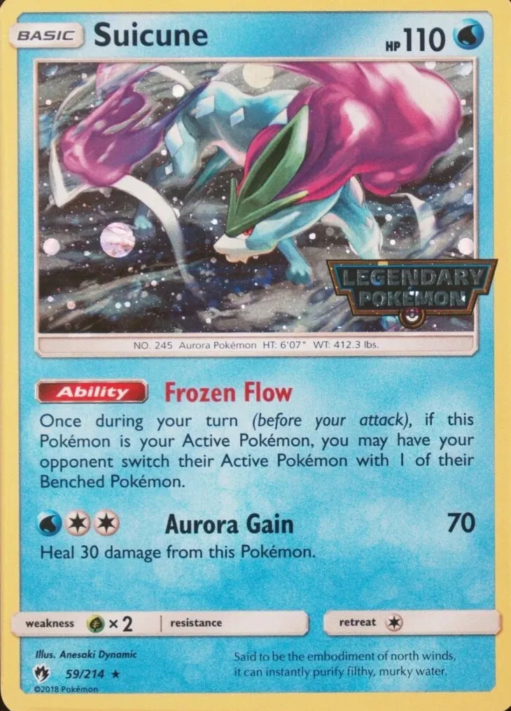 Suicune (Legendary Pokemon Stamped)
