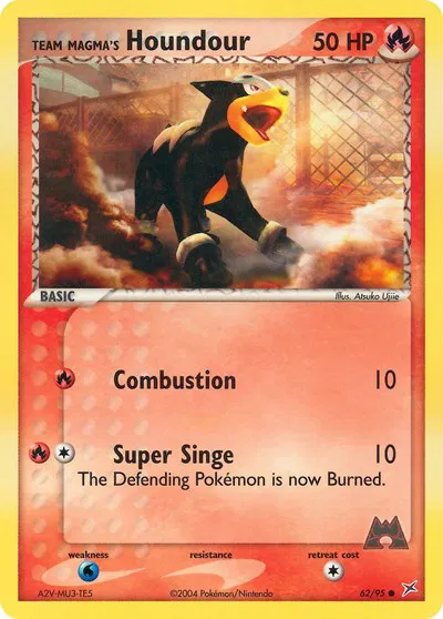 Team Magma's Houndour (62)