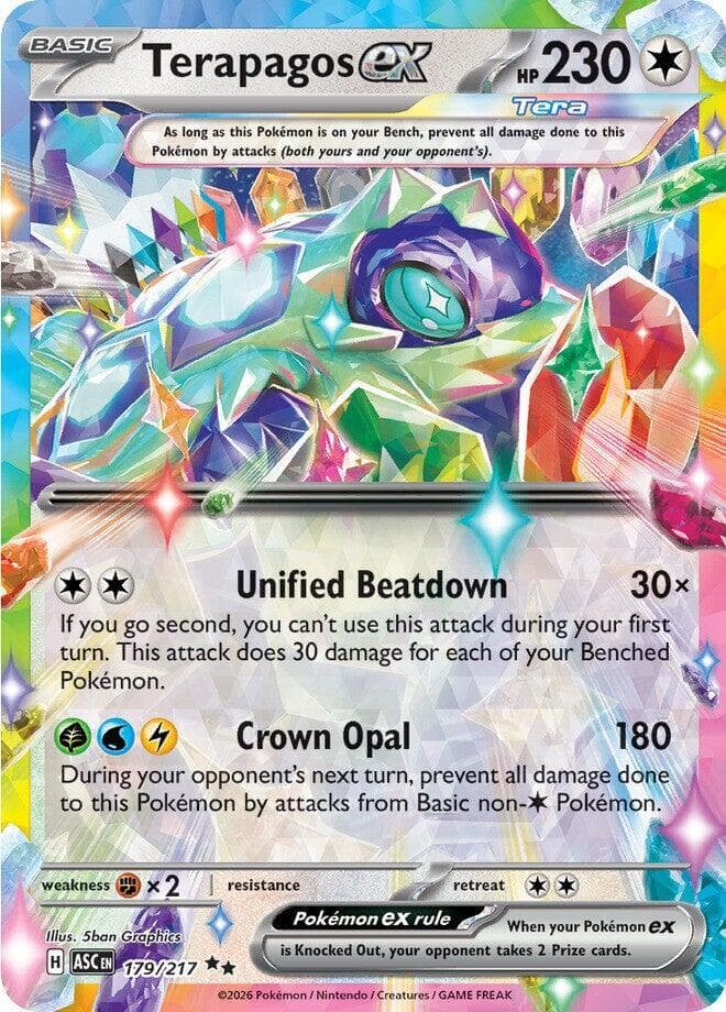 Terapagos ex 179/217 - Holofoil - Near Mint – Ascended Heroes – Single Pokémon Card 1 Terapagos ex 179/217 - Holofoil - Near Mint – Ascended Heroes – Single Pokémon Card