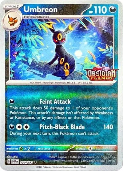 Umbreon (Obsidian Flames Stamped)