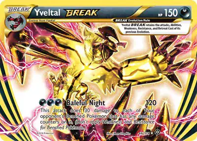 Yveltal BREAK 66/114 - Holofoil - Near Mint – Steam Siege – Single Pokémon Card 1 Yveltal BREAK 66/114 - Holofoil - Near Mint – Steam Siege – Single Pokémon Card